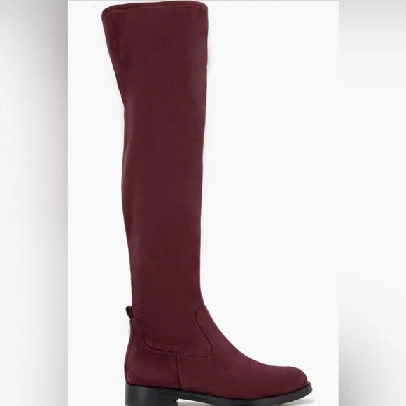 Reaction Kenneth Cole Burgundy Over-the-Knee Boots - Picture 5 of 9